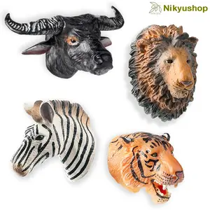 Mainan Tempelan Magnet Kulkas Kepala Hewan Animal Head Figure