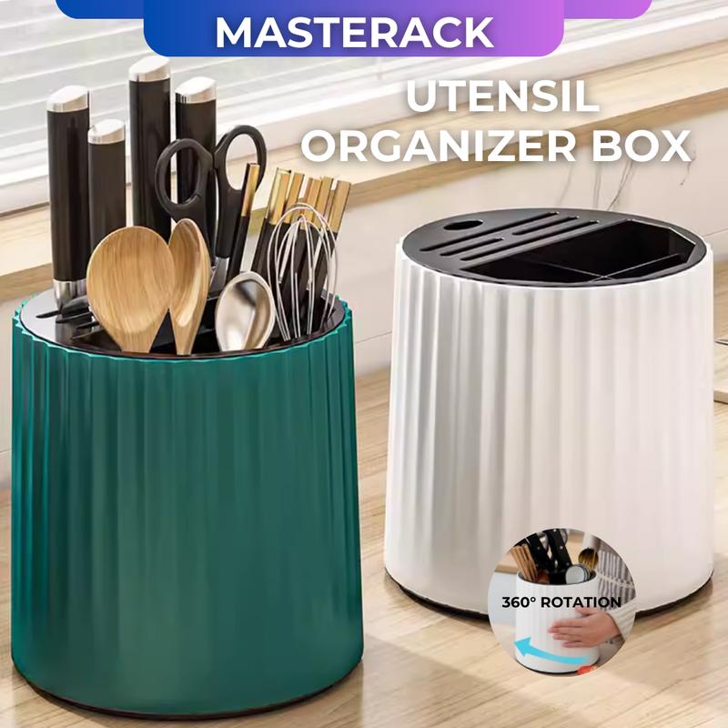 MASTERACK 360 Rotation Kitchen Dish Drainer Utensil Organize - TikTok ...