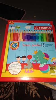 Product Review of Stabilo Swans Jumbo Colour Pencils / Pensil Warna (12S/12L/18L/24L) from N**a 0
