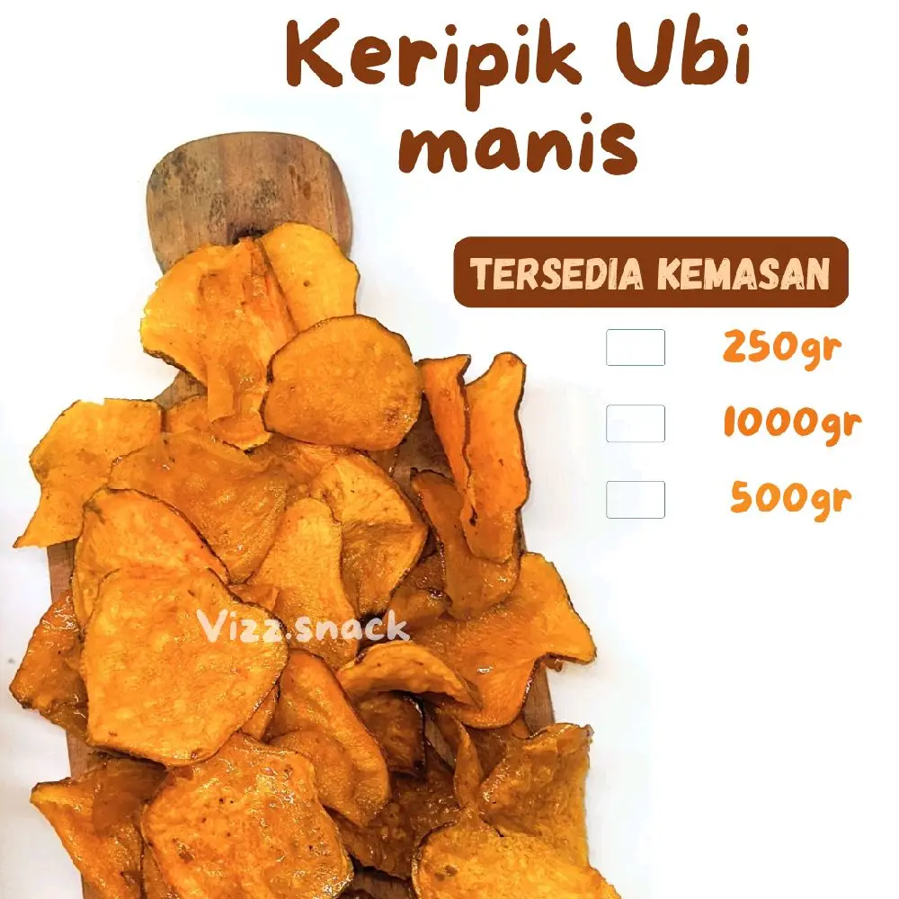 Keripik Ubi Manis | Cemilan Keripik Ubi Renyah Snack Camilan