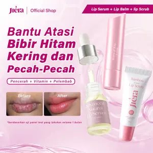JIERA Triple Brightening Care - Paket Bundling Lip Care Perawatan Bibir Sehat Lip Serum 10ml + Hues of You Lip Balm + Lip Scrub 10gr | Pencerah Bibir (Pemerah) Untuk Mencerahkan Bibir Hitam, Eksfoliasi dan Vitamin Sel-Sel Bibir