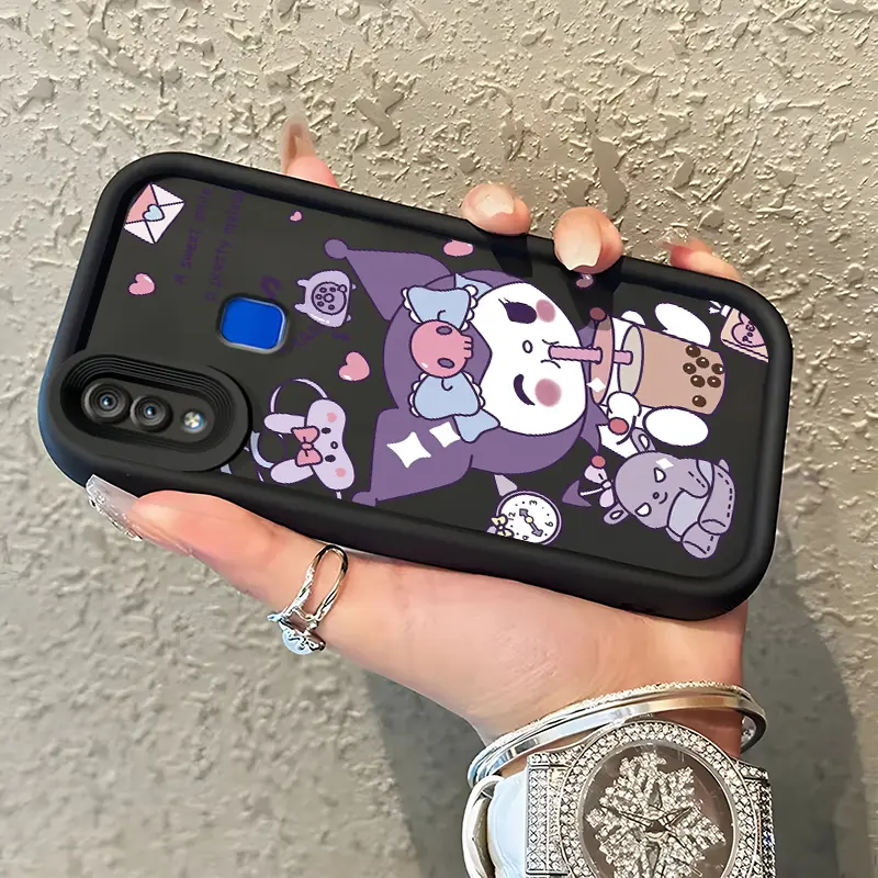 Casing Hp Untuk VIVO Y95 Y93 Y93s Y91 Y91i Case HP pola Minum teh susu kuromi melody Cesing Casing sederhana Kesing Silikon lunak Kasing baru Softcase
