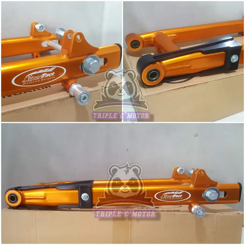 ARM SUPERTRACK GEN-2 ALUMINIUM ALLOY OVAL SUPRA / KARISMA / SUPRA 125 D.D / JUPITER Z / FORCE-1 / FIZ-R / SHOGUN 110 / REVO ABSOLUTE GOLD RED SILVER BLACK BLUE GREEN Baut Motor Motorcycle 5
