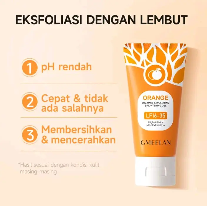GMEELAN Eksfoliasi kulit dengan lembut  membantu menghilangkankan daki dan sel kulit mati Scrub Perontok Exfoliating
