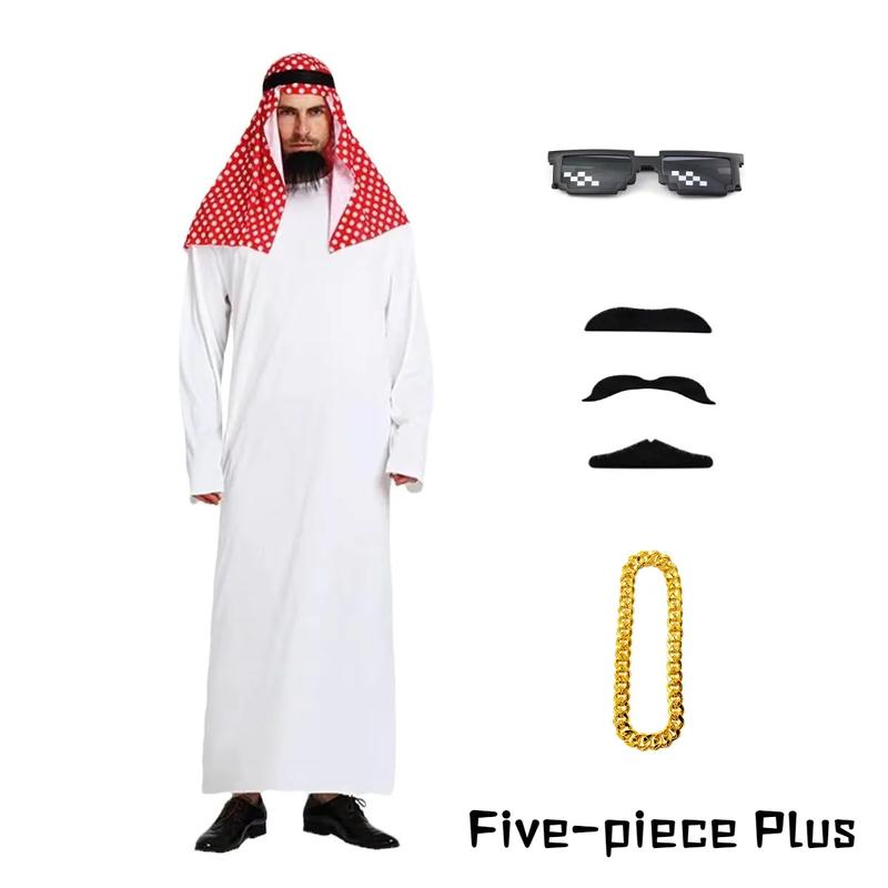 【MEGA SALE 4.4 Bán chạy nhất - Bộ hoàng tử Trung Đông thanh lịch- Quần áo labubu cho các dịp lễ hội áo  cosplay