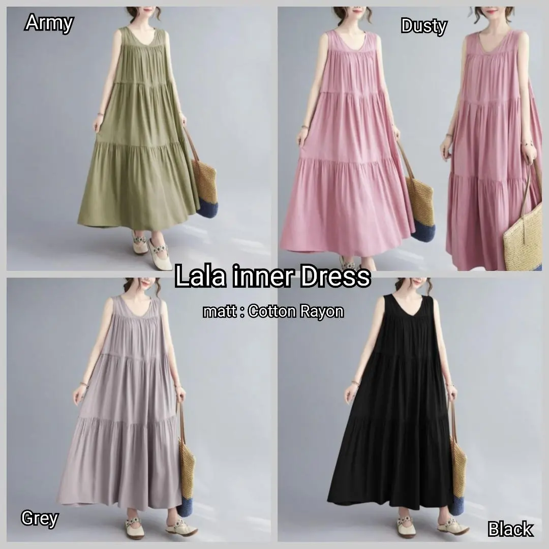 Promo Dress Lekmong model simpel / Lala inner dress