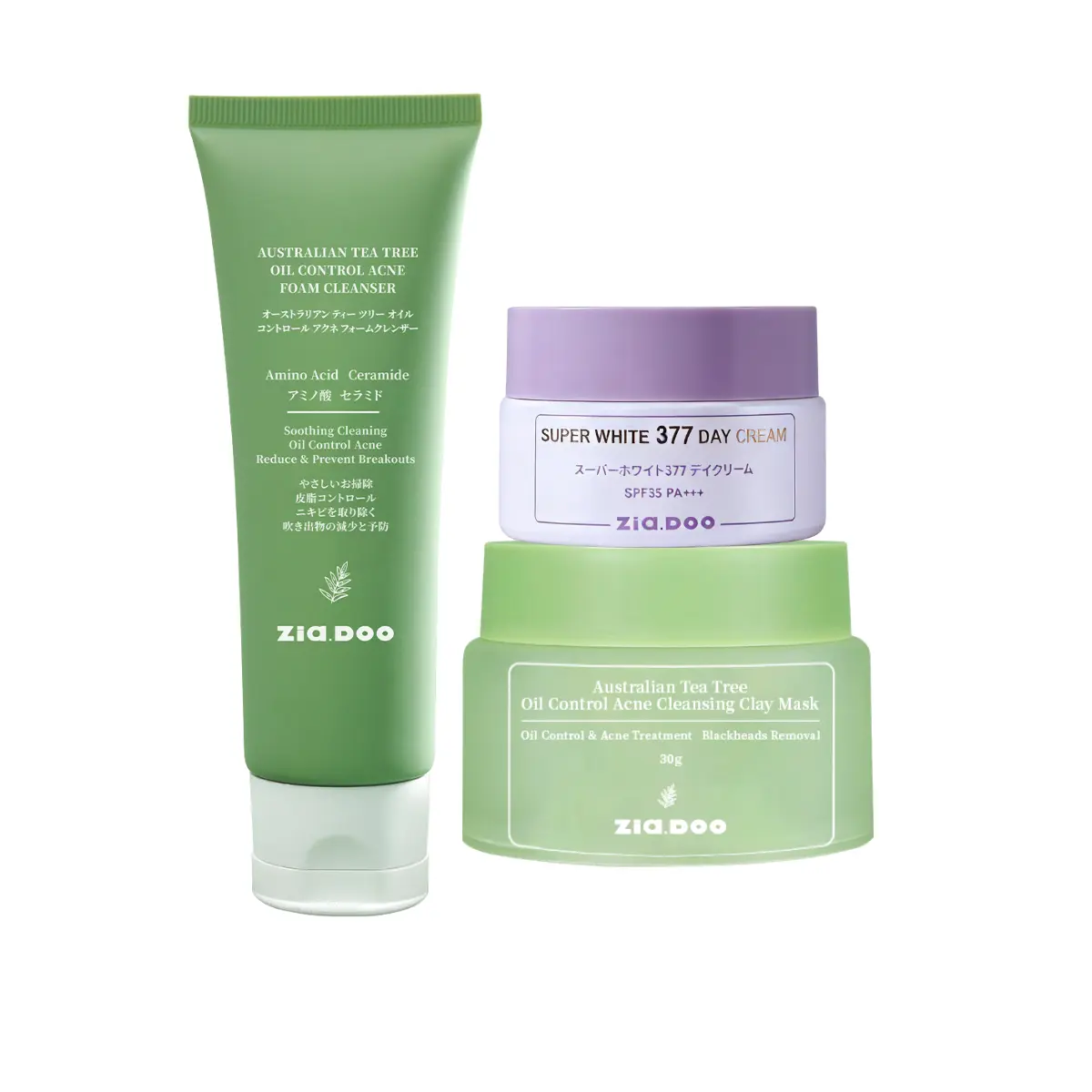 Cleanser 80g+Mudmask 30g+377 DAY CREAM 20g