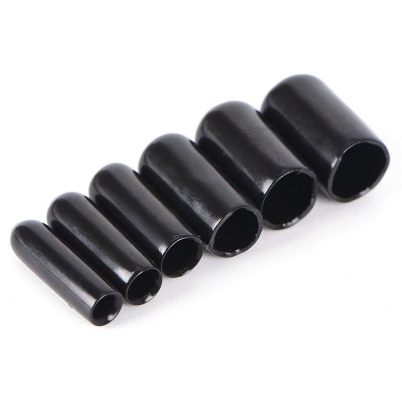 10PCS Black Rubber End Caps For 4 Lines Quad Stunt Kite Fixed Parts 3/4/5/6/7/8MM 1