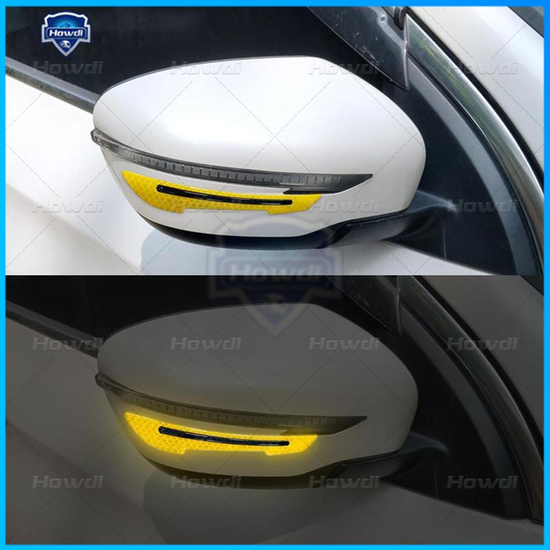 Product Introduction of 1 Pair Car Rearview Mirror Reflective Sticker Car-styling Safety Warning Reflective Sticker Car Rearview Mirror Decorative Strip 30