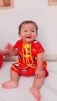 Product Review of Setelan Baju Cina Rok Baju Sanghai Lengan Pendek Buat Usia 0 Bulan Sampai 7 Tahun Bahan Katun from V**🐣 0