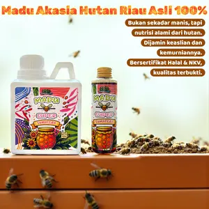 Madu Asli Sumatera Akasia Carva – Madu Super Hutan Riau Murni 100% Premium Alami - Sertifikat Halal & NKV - Multiflora RAW Hutan