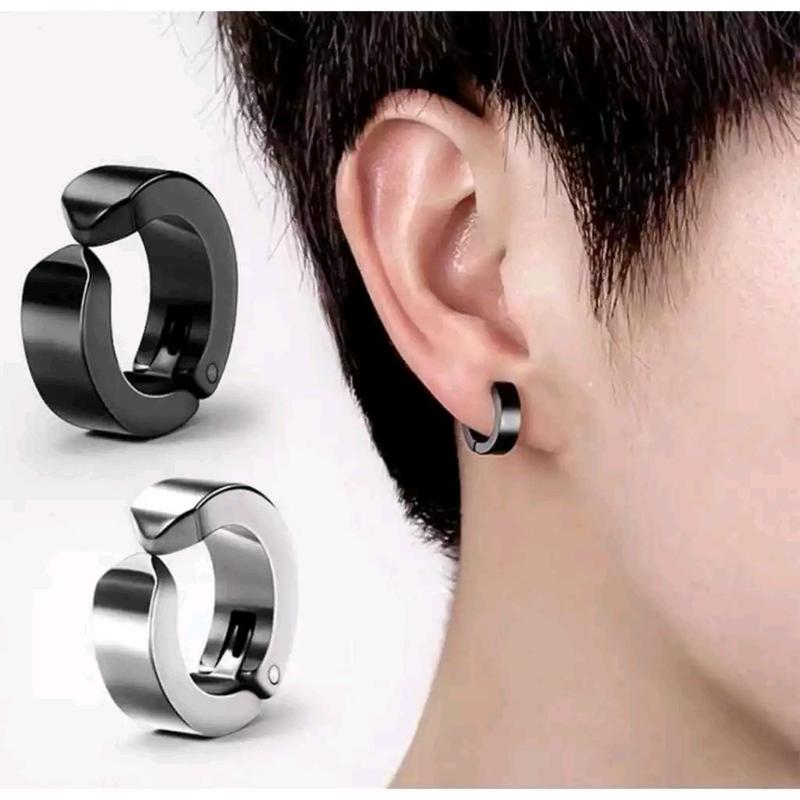 anting jepit korean style tanpa tindik (stainless) 2