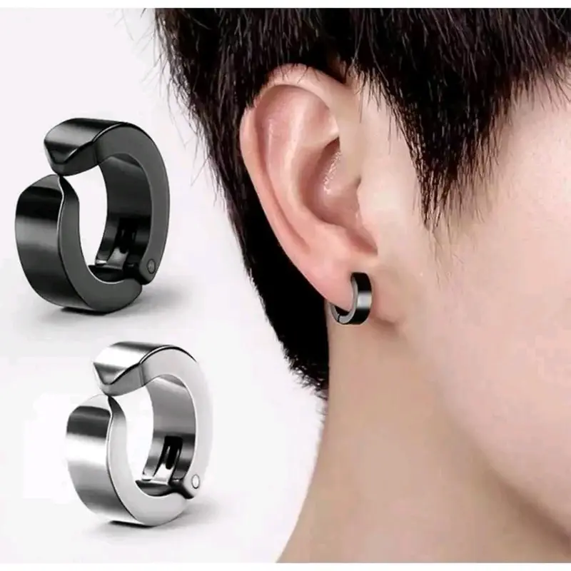 anting jepit korean style tanpa tindik (stainless) 2