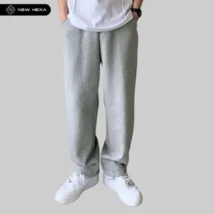 NEW HEXA Celana Jogger Baggy Loosepants Fit Pria Wanita Unisex Bahan Cotton Fleece Gr 220--230 Cocok Untuk Santai Casual Sport Abu Misty