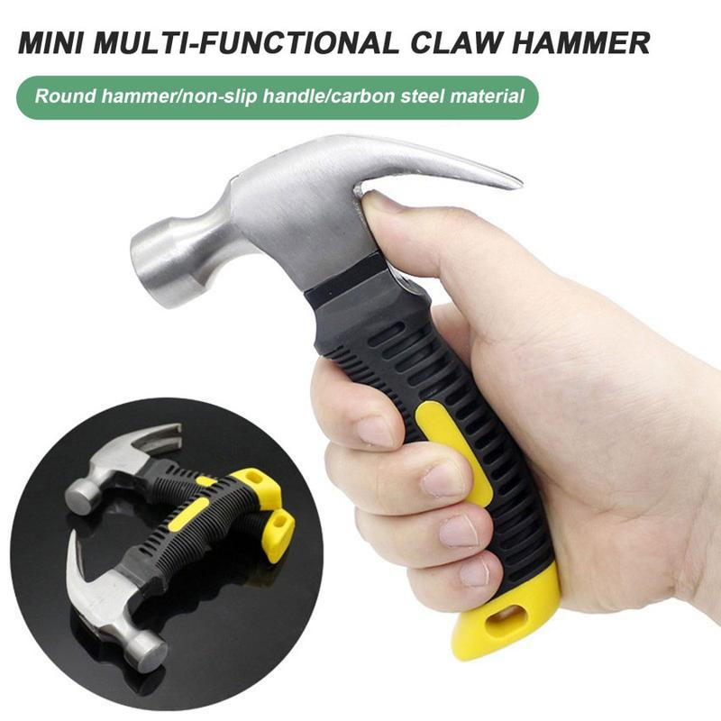 Product Introduction of Anti-shock and Non-slip Mini Claw Hammer Woodworking Plastic-coated Claw Hammer Multi-function Insta 40