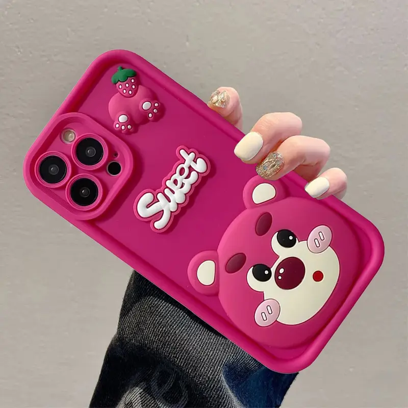 Case Cesing FOR OPPO A3X Motif Lotso Sweet Pink Cutie Bear Premium Softcase 3