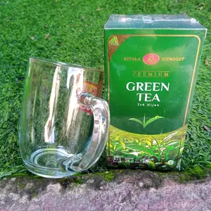 Teh Hijau Cap Kepala Djenggot Isi 25 Kantong  Green Tea Gratis Gelas