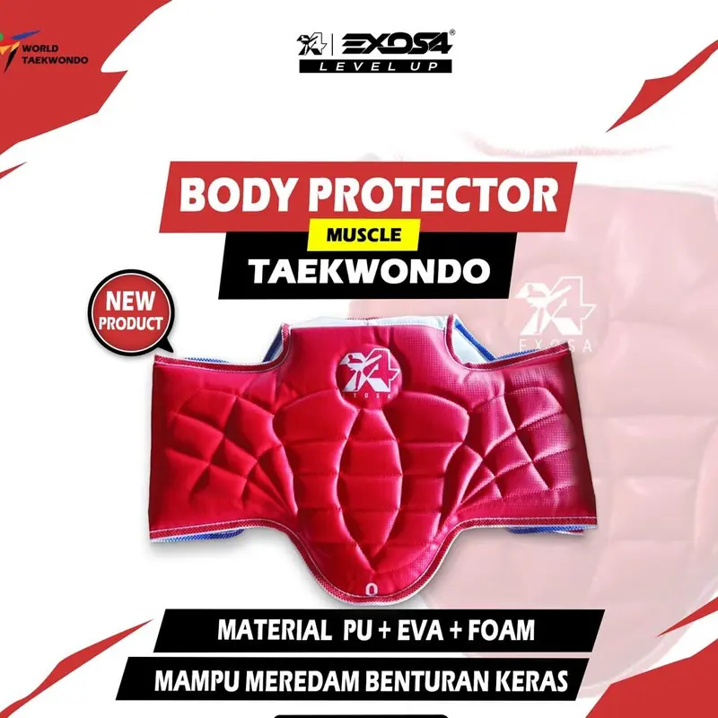 BODY PROTECTOR MUSCLE || MERAH BIRU 0