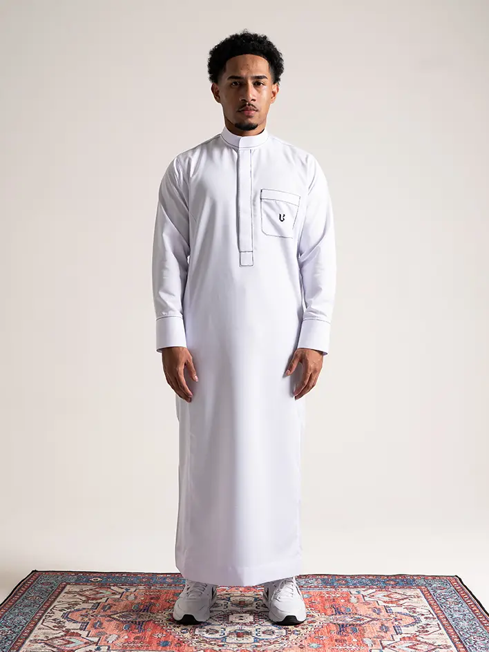 Local Project | Jubah Pria Dewasa Gamis Lengan Panjang | Utsman White