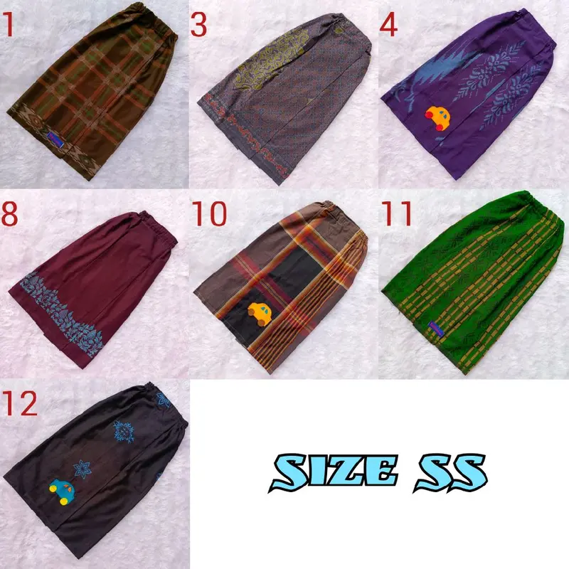 Sarung Instan Anak, sarung model rok, sarung praktis, sarung murah, sarung kekinian 5