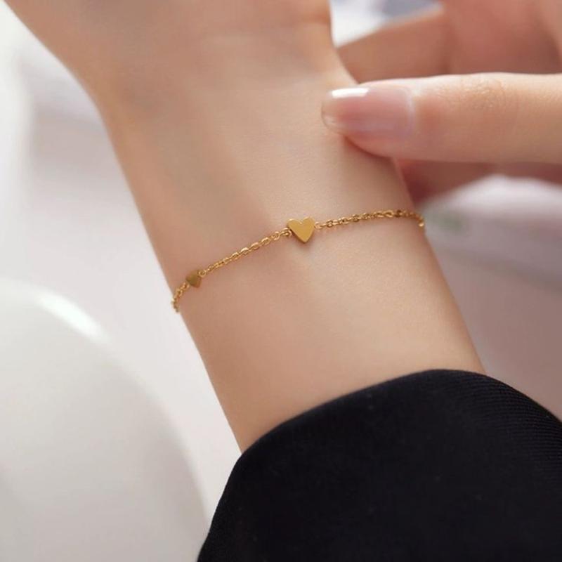 Product Introduction of 【 48 Styles】 Titanium Steel Gold Bracelet ,  Not Fade Bracelet for Women Stainless Bracelet Rose Gold Accessories 40