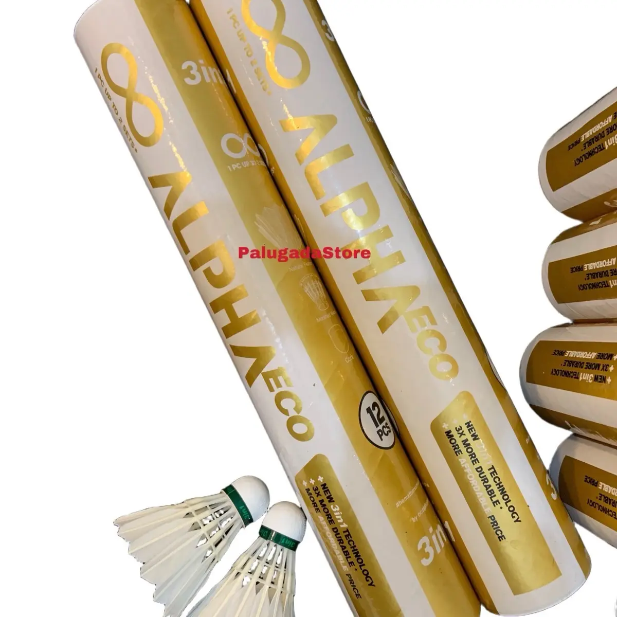Shuttlecock Badminton Alpha Eco - shuttlecock 3in1