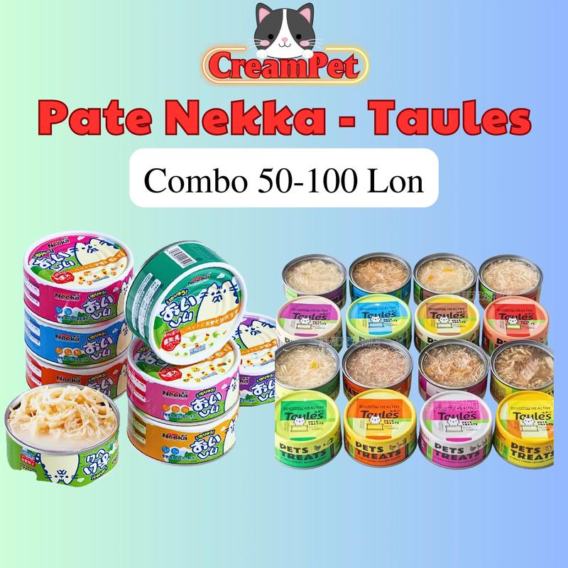 Combo 50-100 Lon Pate Neeka - Taules mix vị tiết kiệm cho Mèo