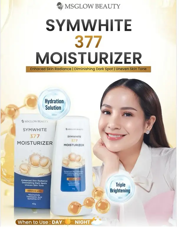MS GLOW SYMWHITE 377 MOISTURIZER CALM BLEMISH MOISTURIZER PELEMBAB KULIT WAJAH 3