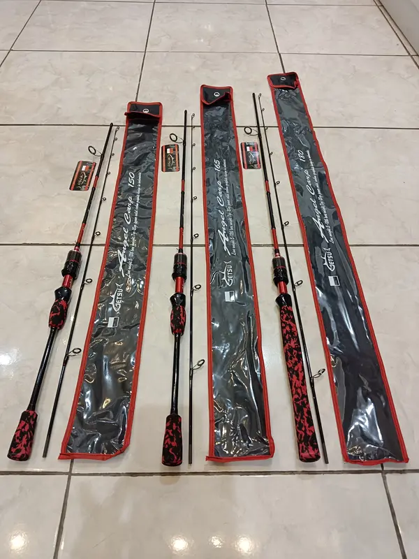 Joran Spinning Getsu Angel Carp | Stik Pancing Lentur Solid Carbon Line 5-12 lbs Medium Light Model Gagang Japan Style Full Busa Cocok untuk Mancing Ikan Mas Eva 150, 165, 180 cm 0