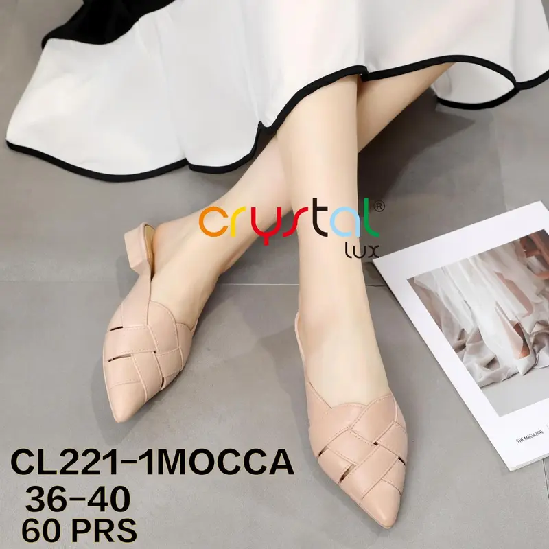 CL221-1HTM Black Sendal Black Sendal Selop Hak Jelly Wanita Import Motif Seling Anyam Wanita 3