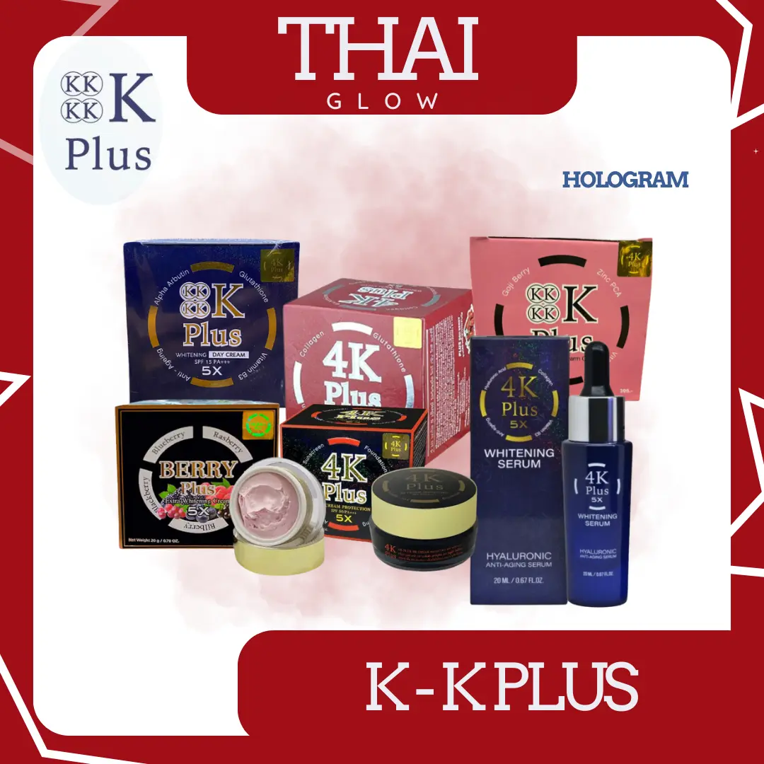 4K PLUS 5X Whitening Night Cream | 4K PLUS Day BB Cream | Whitening Berry Plus | GOJI BERRY