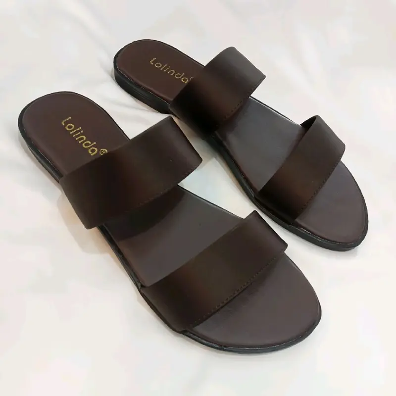 sandal wanita crop, silang ,band dua, original lolinda 1