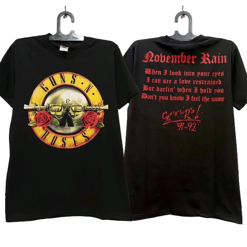 Kaos Musik GNR | Tanpa Jahitan Samping 0