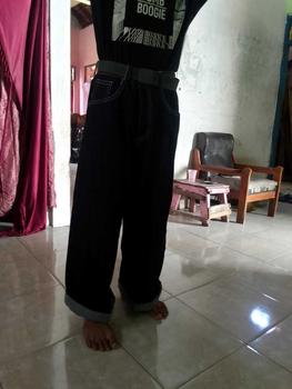 Product Review of Flame Everyday Celana Denim Y2K Denim Big Pocket Bordir Raw Denim 13oz Jeans Panjang Pria from F**A A** 2