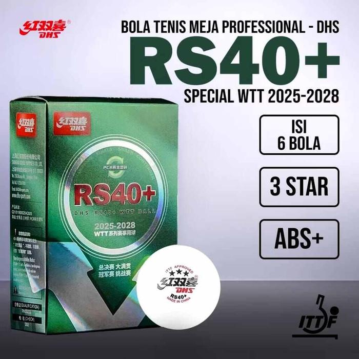Jual Bola Pingpong DHS D40 RS40 World Tour 3 Star Isi 6 Original jual-bola-pingpong-dhs-d40-rs40-world-tour-3-star-isi-6-original