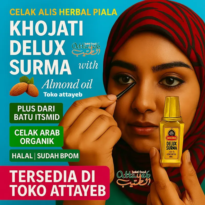 Celak PIALA Khojati Delux Surma With Almond Oil Plus Dari Batu Itsmid Celak Sipat Mata Alis Mumtaz 0