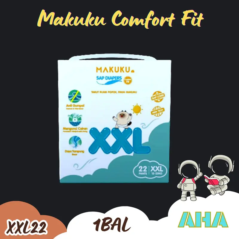 [BIG SALE 5.5] MAKUKU COMFORT FIT SAP DIAPERS PANTS 4