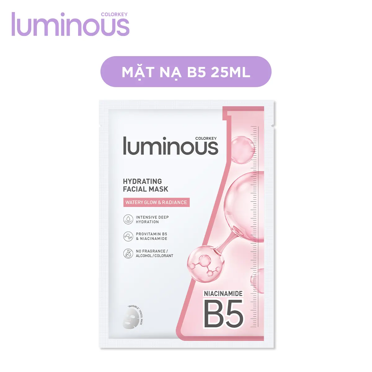 1 miếng mặt nạ B5 ngẫu nhiên COLORKEY LUMINOUS