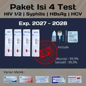 Paket Murah HIV Syphilis HBsAg HCV 4 Set Akurat Mandiri