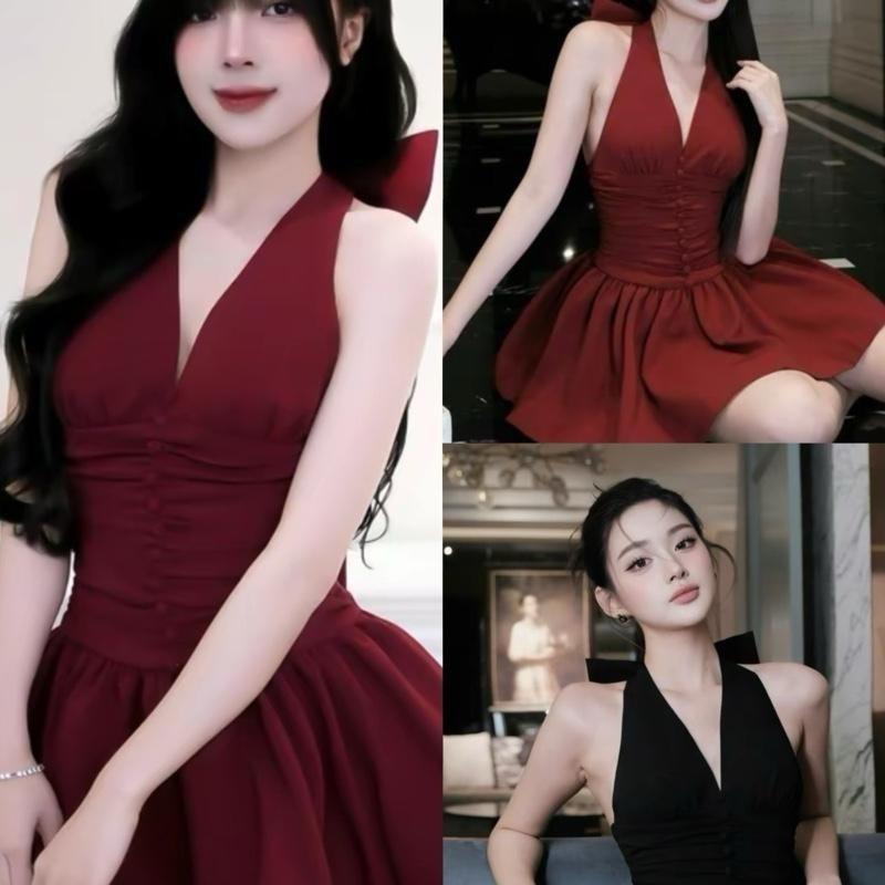   Có BigSize  ĐẦM YẾM THIẾT KẾ CUP NGỰC VÁY XÒE SANG CHẢNH  Dress Women Nữ Kem 
