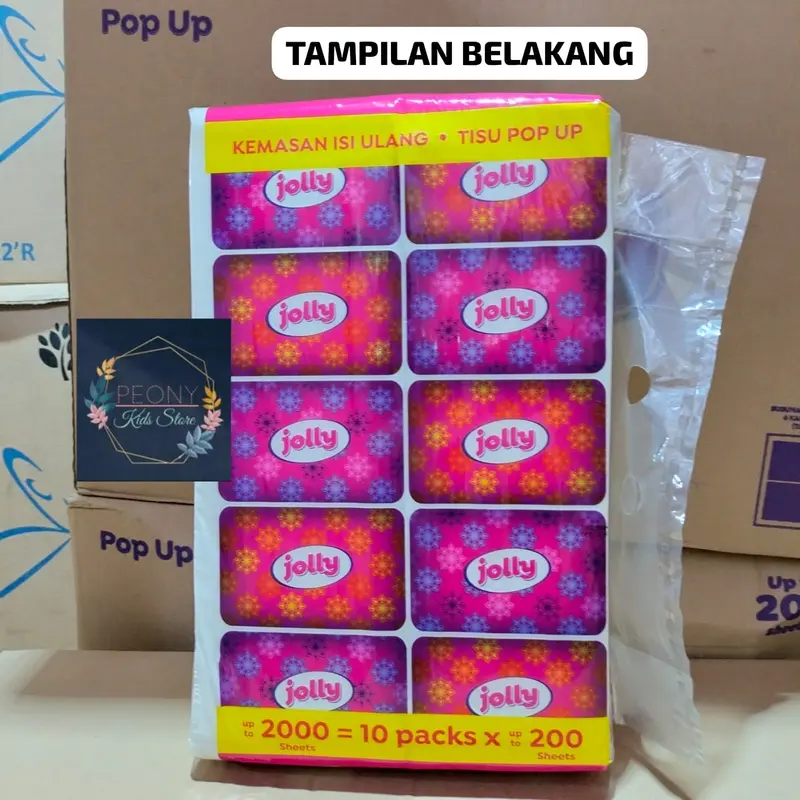 JOLLY 1KG POTONG 2/Tisu pop up kemasan isi ulang/Refill tissue kiloan 2000 Sheet 1
