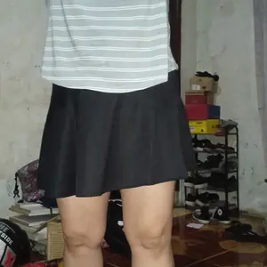 Rok olahraga wanita zumba aerobik fitnes Pakaian Sport adem regular Elastic Waist rok penutup pinggul gym rok polos hitam tennis skirt pelindung sinar uv extra small cepat kering regular fit