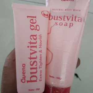 Bustvita Soap & bustvita Gel - Paket Perawatan Wanita Mencerahkan dan Mengencangkan Si-Kembar BPOM Original