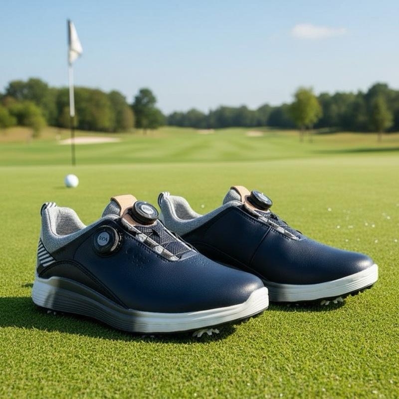  Giày Golf Nam Nút Vặn Thế Hệ Mới Êm Chân Chống Nước Chống Trượt - Golf shoes Sport Sneaker Tập Thể Dục Thể Dục 