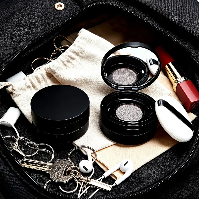 20g Jaring Elastis Ultra Tipis Wadah Bedak Case Wadah Bedak Tabur Tempat Bedak Tabur Mini Travel