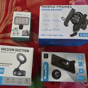 Holder Hp Spion Motor Double Lock Stand Dudukan Handphone Motor Kokoh Stabil 360 Rotasi Universal