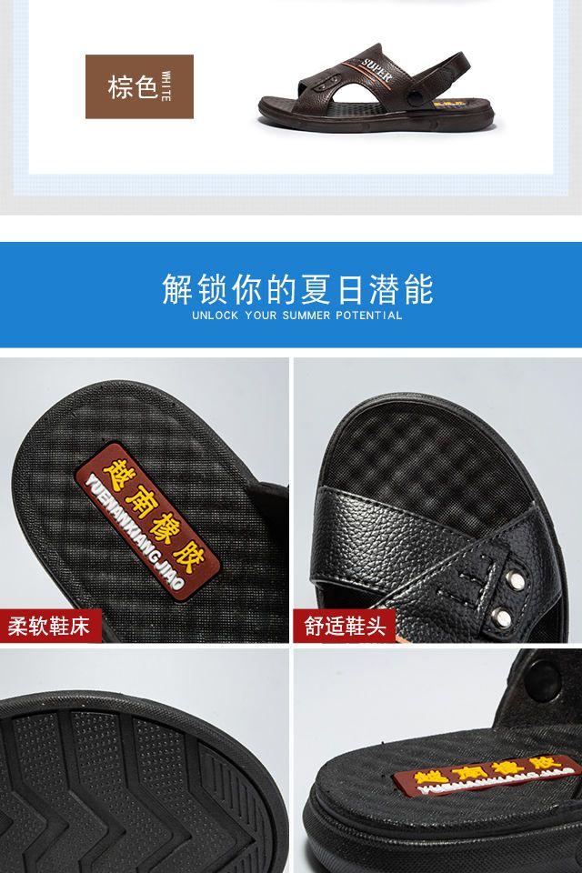 Product Introduction of Dép Nam, Hàng Mới Về, Mềm Mại, Chống Trượt, Chống Thấm Nước, Cao Cấp, Chống Mài Mòn, Thích Hợp Đi Chơi Tại Chỗ Làm Việc, Giày Lái Xe, Sử Dụng Kép, Giày Cao Su Nam DéP Đế Bằng Sandal 5