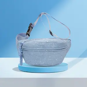 Tas Pinggang Wanita Bahan Corduroy Tas Slingbag Wanita Motif Aesthetic Trendy Terbaru ZL003