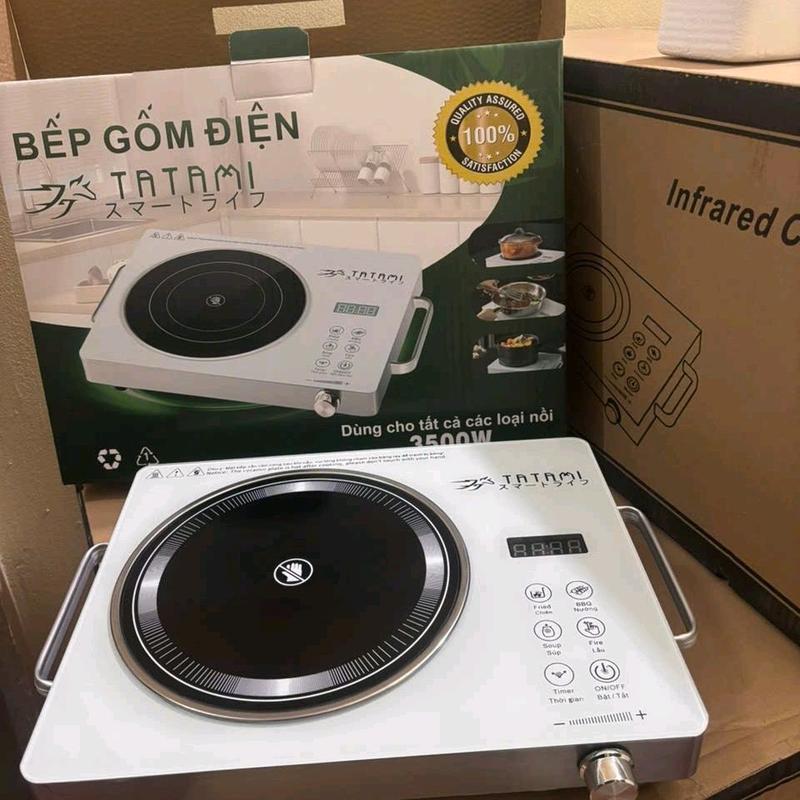 TATAMI Bếp Gốm Điện 2500W - Thiết Bị Nấu Ăn Hiện Đại Với Công Suất Cao 2500W Cho Mọi Loại Nồi