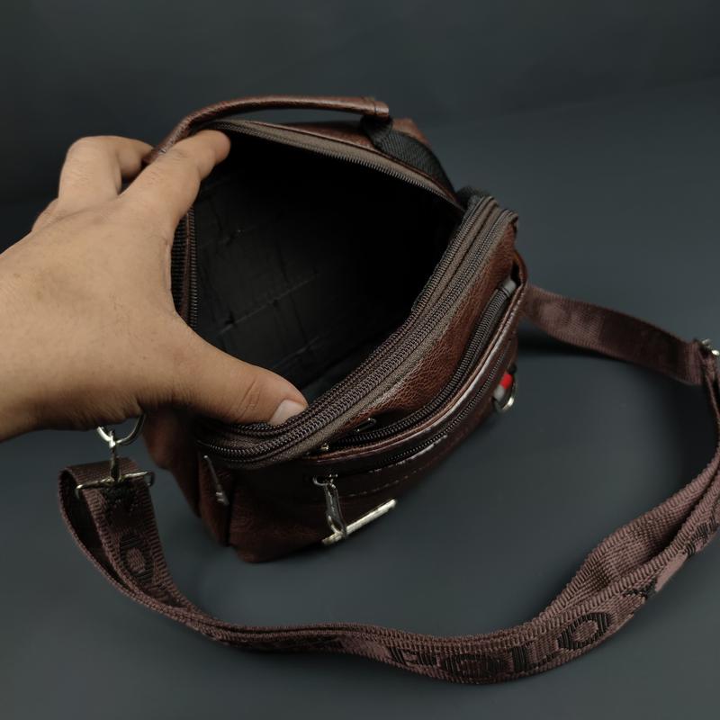 POLO AMSTAR - Handbag Pria Wanita Bahan kulit PU Multifungsi Bisa Selempang Clucth Bag Tas Tangan 8
